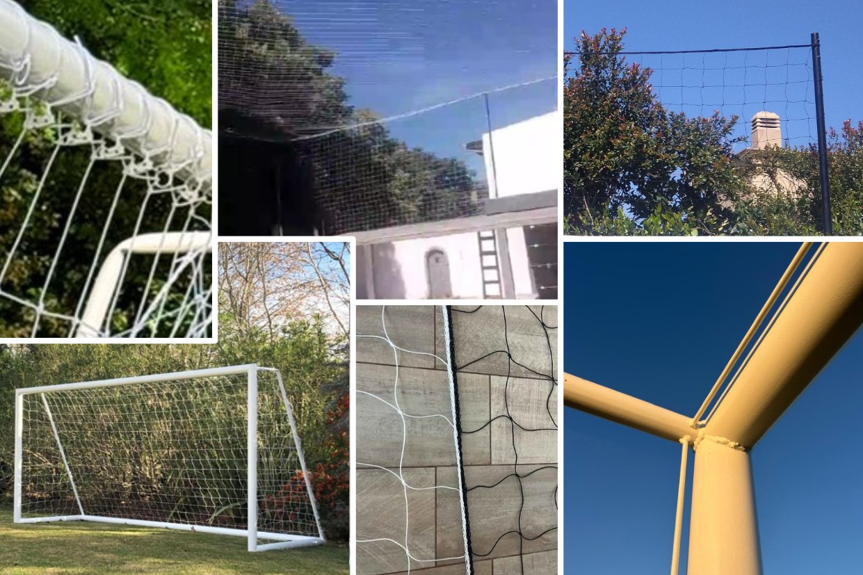ArkyRedes - Collage de arcos, redes y estructuras instaladas